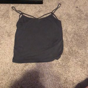 Soft and Sexy grey strappy tank top